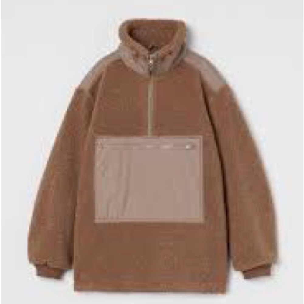 NWT-H&M 2 pieces Teddy Fleece set with nylon patches
